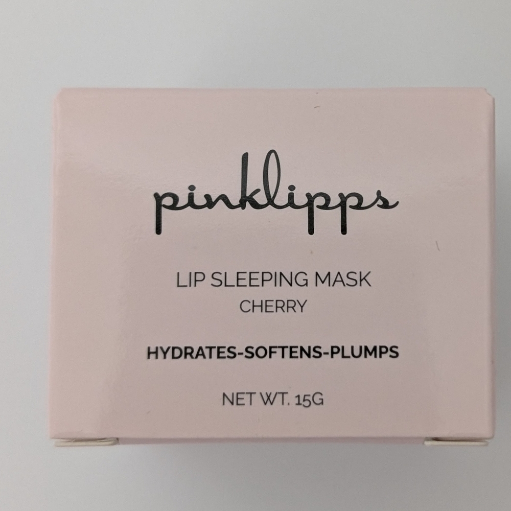 Pinklipps Lip Sleeping Mask Cherry - Hydrating & Plumping - 15g (New in Box)